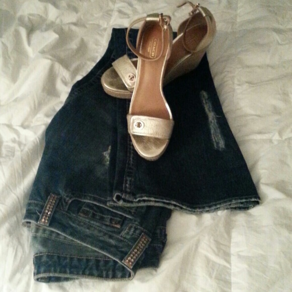 Original (and rare) Bebe Logo Crystal Jeans - Picture 4 of 4