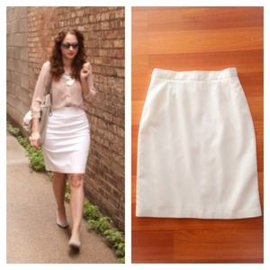 White Pencil Skirt