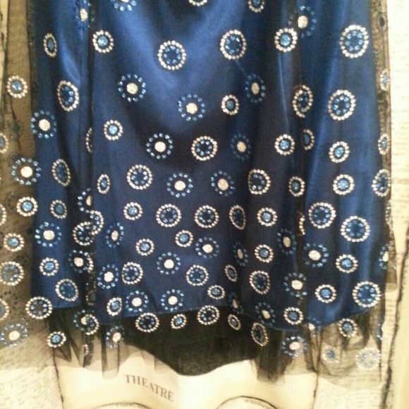 Blue Cocktail Dress or Prom Dress - Picture 3 of 3