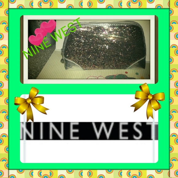 9 WEST" CLUTCH/COSMETIC BAG-NEW - Picture 2 of 3