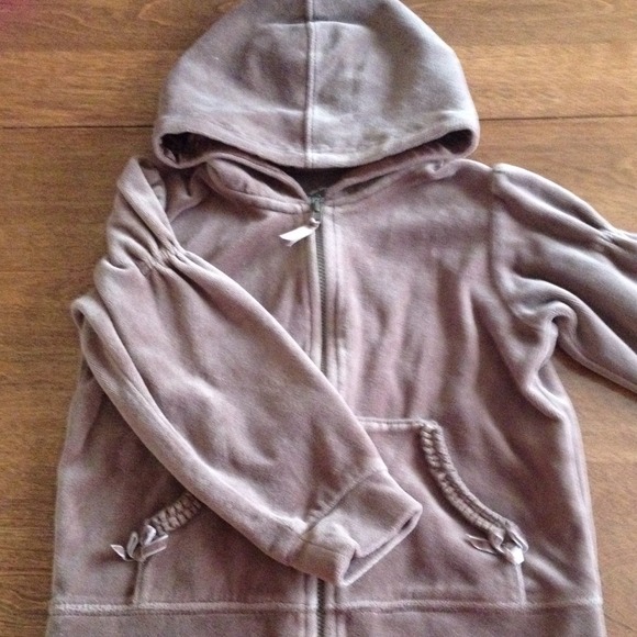 Toddler Velour zipper hoodie