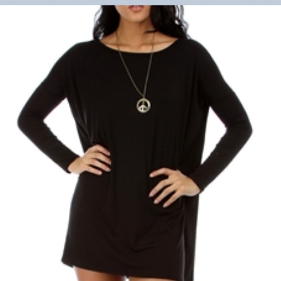 💛 A Beautiful Black Oversized Tunic  Dress NEW - Picture 4 of 4