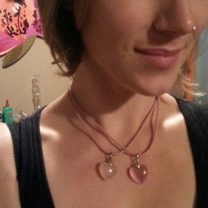 Valentines heart necklace