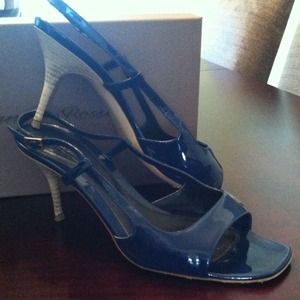 Gianvito Rossi medium blue high heel sandals