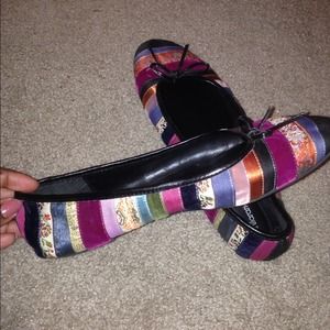Shoes - Multi-fabric Ballet Flats Shoes - Multi-fabric Ballet Flats