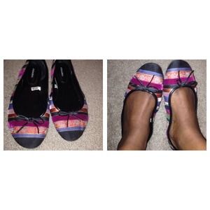 Shoes - Multi-fabric Ballet Flats Shoes - Multi-fabric Ballet Flats