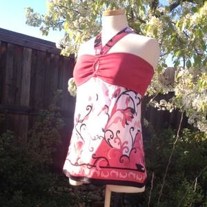 Bebe silk halter top.⚡️reduced ⚡️