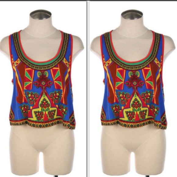 Colorful crop top