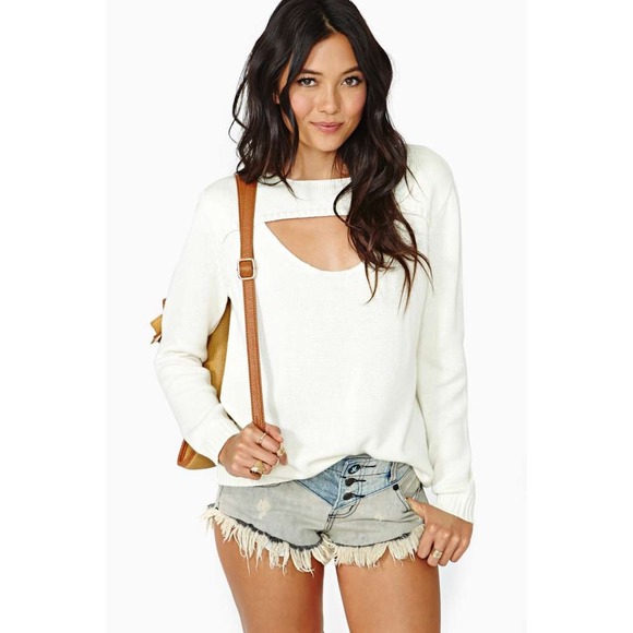 🔴SOLD🔴Nasty Gal Peekaboo Sweater