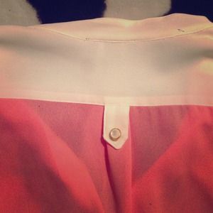 Very cute Pink and white dressy shirt! NWOT