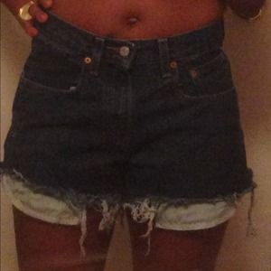 Levi's Jeans - DIY demin cut off shorts Levi's Jeans - DIY demin cut off shorts