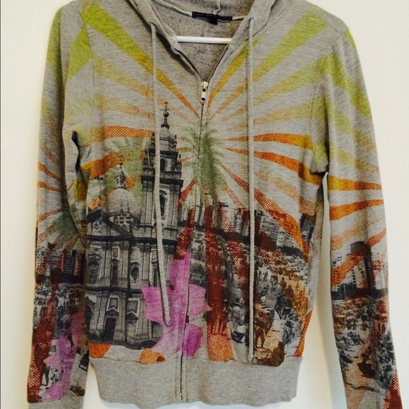 Urban Outfitters graphic grey jacket