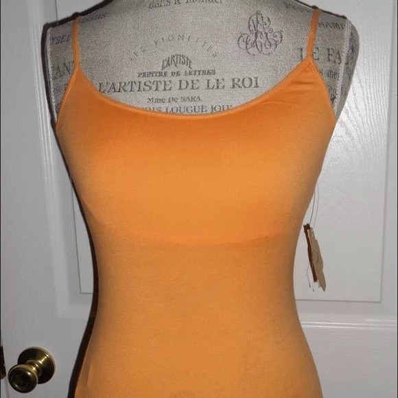 Grane Bright Orange Spaghetti strap tank Sz M