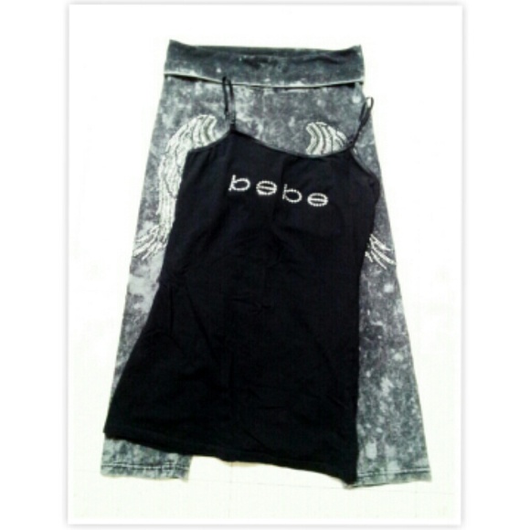 Sold***Acid Wash Stretchy Capri w/Rhinestone Angel