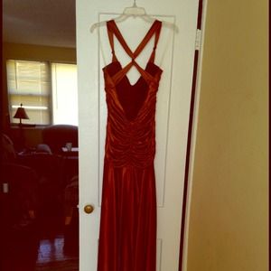 Long silk evening dress wore once to a dance!