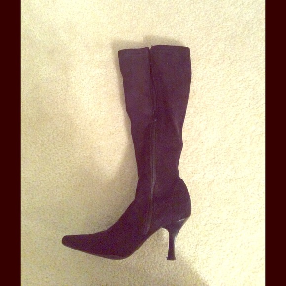 Black suede Franco Sarto size 5.5 boots!