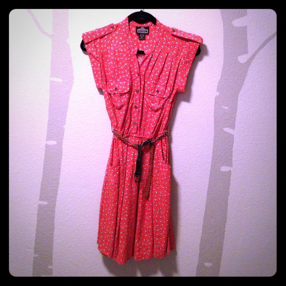 *HOLD* Panda print dress with belt.