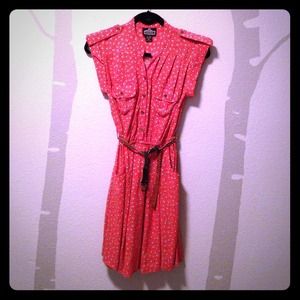 *HOLD* Panda print dress with belt.