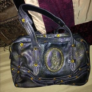 Christian Audigier Snake Skin Handbag
