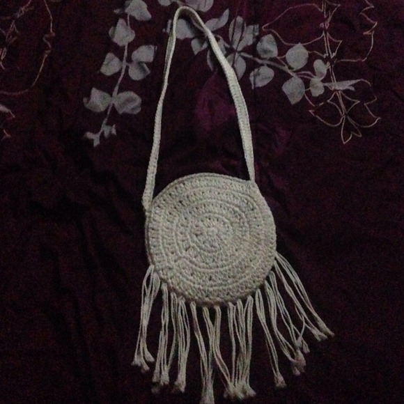 White (Boho?) Fringe Purse