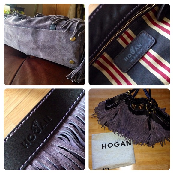 ⛔️SOLD⛔️Hogan Fringe Suede Tote - Picture 3 of 3