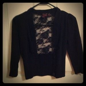 Black Lace Cardi