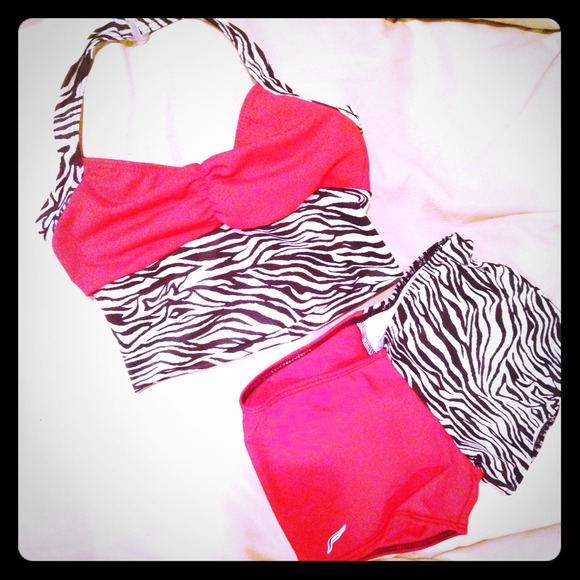 Zebra Girls Dance Wear Set