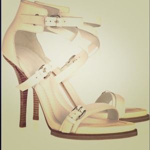 Alexander Wang white Stella leather sandals sz 7