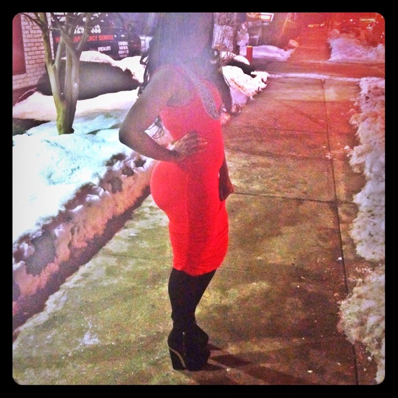 Red dress from h&m