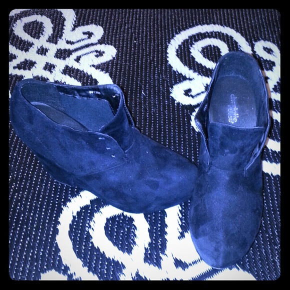 Charlotte Russe Shoes - Black wedge bootie