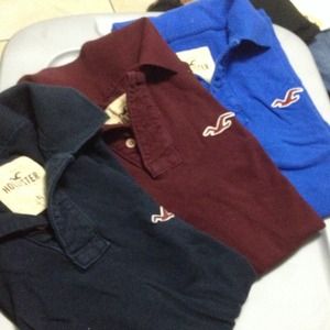 4 Mens Hollister polos