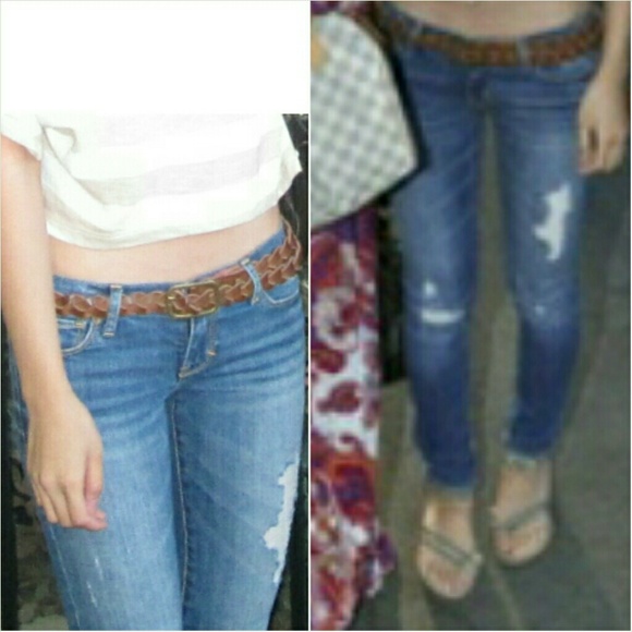 Abercrombie kids destroyed/ripped jeans - Picture 3 of 4