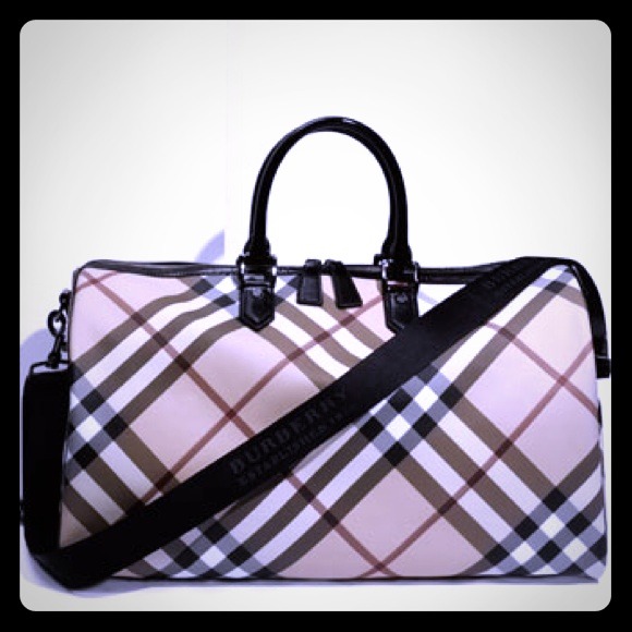💯% Authentic "Burberry Check Duffel Bag"