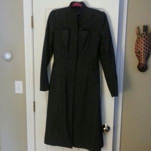 Alexander McQueen mandarin collar trench