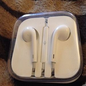 Apple earphones for iPhone 5 .