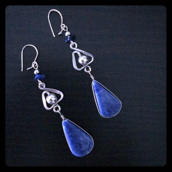 SOLD SOLD Silver and Lapizlazuli Earrings