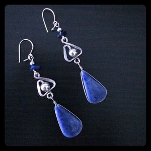 SOLD SOLD Silver and Lapizlazuli Earrings
