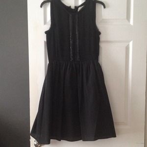 Jessica Simpson Black Sleeveless A-line Dress