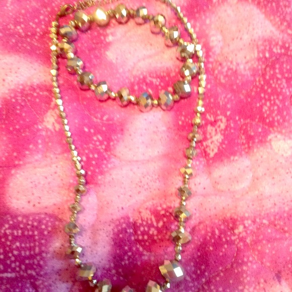 Silver sparkle necklace and bracelet - Picture 1 of 1