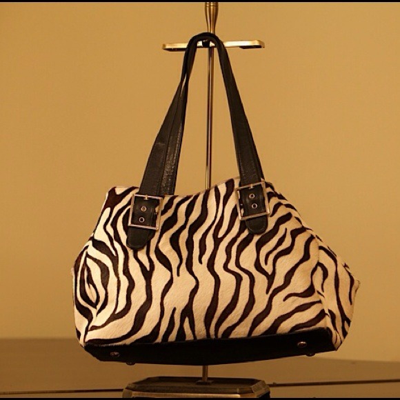Large zebra handbag