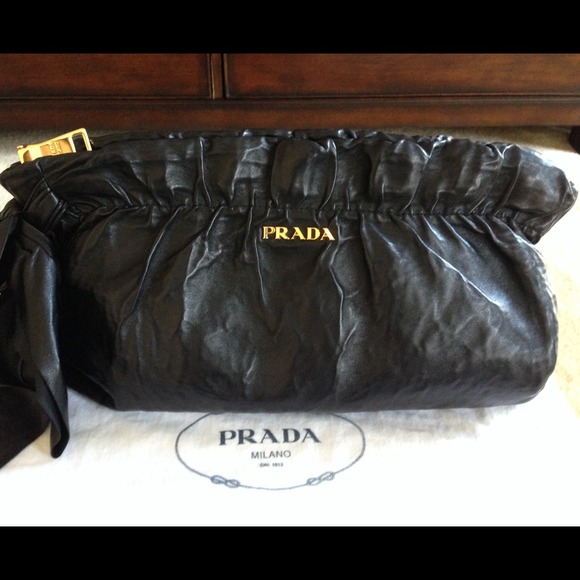 SOLD!!!!! Authentic Prada Nappa clutch. - Picture 2 of 4