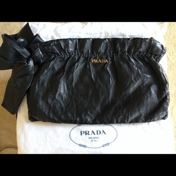 SOLD!!!!! Authentic Prada Nappa clutch. - Picture 3 of 4