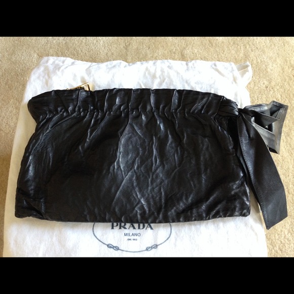 SOLD!!!!! Authentic Prada Nappa clutch. - Picture 4 of 4