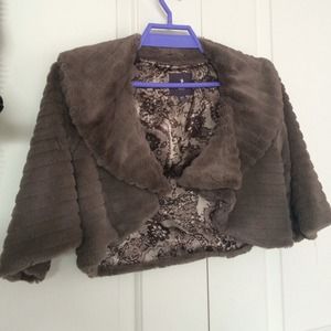Forever 21 faux fur coat