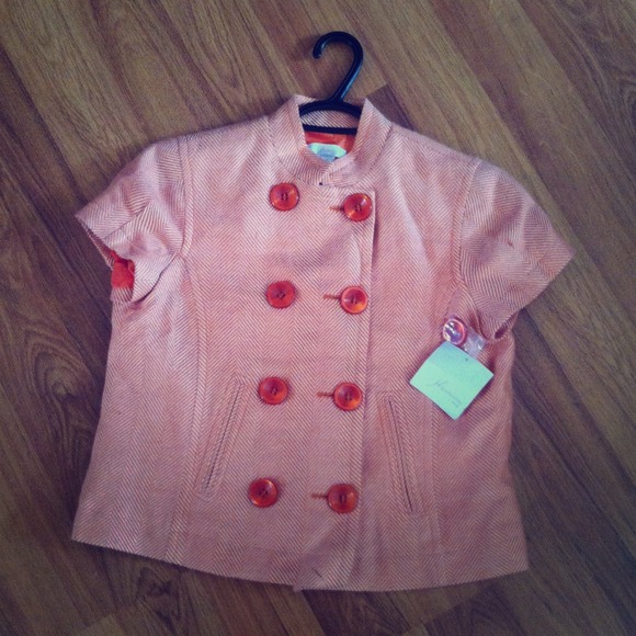 JH collectibles short sleeve pea coat