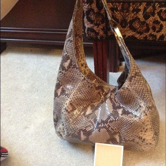 ❌Sold on eBay!❌Michael Kors grey python handbag