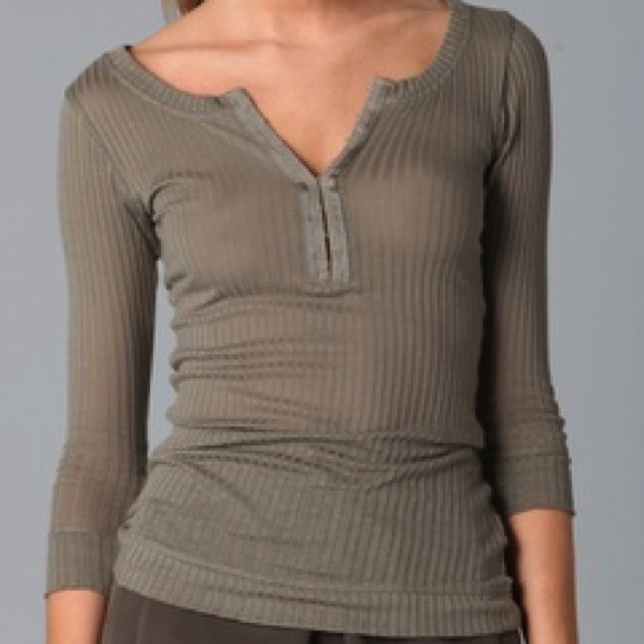 Club Monaco Khaki Victoria Henley