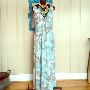 Silver charm Maxi dress and Oarnge skirt bundled