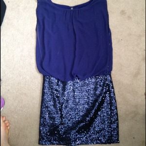 Fancy dark blue dress