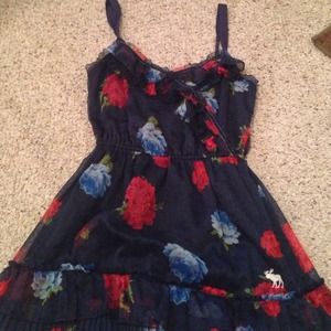 Beautiful Navy/Rose Dress
